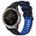 Per Garmin Fenix 5 Plus Cinturino sportivo in silicone bicolore (nero + blu) Per Garmin Fenix 5 Plus Cinturino sportivo in silicone bicolore (nero + blu)
