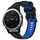 Per Garmin Fenix 5 Cinturino sportivo in silicone bicolore (nero + blu)