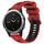 Per Garmin Fenix 5 Cinturino sportivo in silicone bicolore (rosso + nero)