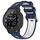 Per Garmin Instinct Crossover Sports cinturino in silicone bicolore (blu notte + bianco) Per Garmin Instinct Crossover Sports cinturino in silicone bicolore (blu notte + bianco)