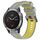 Per Garmin Fenix 6 Solar Sports cinturino in silicone bicolore (grigio + giallo) Per Garmin Fenix 6 Solar Sports cinturino in silicone bicolore (grigio + giallo)