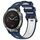Per Garmin Fenix 6 Solar Sports cinturino in silicone bicolore (blu notte + bianco) Per Garmin Fenix 6 Solar Sports cinturino in silicone bicolore (blu notte + bianco)