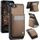 Per iPhone SE 2022 / SE 2020 / 8 JEEHOOD J06 Custodia per telefono in PU con porta carte RFID MagSafe in stile britannico (marrone)