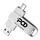 Unità flash USB rotante in metallo USB2.0 / Type-C Stampa su richiesta, memoria: 16 GB (POD) Unità flash USB rotante in metallo USB2.0 / Type-C Stampa su richiesta, memoria: 16 GB (POD)