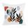 Federa per cuscino divano stampata con foglie astratte, senza stampa centrale su richiesta, dimensioni: 45x45 cm (velluto color pesca) Federa per cuscino divano stampata con foglie astratte, senza stampa centrale su richiesta, dimensioni: 45x45 cm (velluto color pesca)