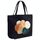Borsa in tela stampata ad acquerello su richiesta, dimensioni: 30x40x10 cm (nero) Borsa in tela stampata ad acquerello su richiesta, dimensioni: 30x40x10 cm (nero)