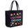 Borsa da mano in tela stampata con disegno di bambino su richiesta, dimensioni: 35x45x15 cm (nero) Borsa da mano in tela stampata con disegno di bambino su richiesta, dimensioni: 35x45x15 cm (nero)