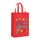 Borsa in tessuto non tessuto stampato con disegno di bambino, stampa su richiesta, dimensioni: 41x35x12 cm (rosso)