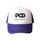 Cappello con visiera in spugna stampata POD con stampa a richiesta (viola) Cappello con visiera in spugna stampata POD con stampa a richiesta (viola)