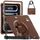 Per iPad Pro 13 2024 Custodia per tablet ibrida in silicone per PC con supporto girevole (cioccolato) Per iPad Pro 13 2024 Custodia per tablet ibrida in silicone per PC con supporto girevole (cioccolato)