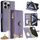 Per iPhone 15 Pro Max Custodia a tracolla in pelle Litchi con catena a coda di pesce (viola) Per iPhone 15 Pro Max Custodia a tracolla in pelle Litchi con catena a coda di pesce (viola)