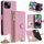 Per iPhone 14 Plus Custodia per telefono in pelle Litchi a coda di pesce con tracolla a catena (rosa) Per iPhone 14 Plus Custodia per telefono in pelle Litchi a coda di pesce con tracolla a catena (rosa)