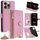 Per iPhone 12 / 12 Pro Crossbody Chain Fishtail Litchi Custodia per telefono in pelle (rosa) Per iPhone 12 / 12 Pro Crossbody Chain Fishtail Litchi Custodia per telefono in pelle (rosa)