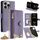 Per iPhone 12 / 12 Pro Custodia per telefono in pelle Litchi a coda di pesce con catena a tracolla (viola) Per iPhone 12 / 12 Pro Custodia per telefono in pelle Litchi a coda di pesce con catena a tracolla (viola)