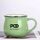 Tazza per acqua con pancia grande in ceramica stampata POD Stampa su richiesta (verde) Tazza per acqua con pancia grande in ceramica stampata POD Stampa su richiesta (verde)