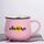 Tazza da acqua con pancia grande in ceramica stampata Cilokikus, stampa su richiesta (rosa) Tazza da acqua con pancia grande in ceramica stampata Cilokikus, stampa su richiesta (rosa)