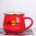Tazza per acqua con pancia grande in ceramica stampata Cilokikus Stampa su richiesta (rosso) Tazza per acqua con pancia grande in ceramica stampata Cilokikus Stampa su richiesta (rosso)
