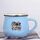 Tazza per acqua con pancia grande in ceramica stampata con graffiti Stampa su richiesta (azzurro cielo) Tazza per acqua con pancia grande in ceramica stampata con graffiti Stampa su richiesta (azzurro cielo)