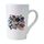 Tazza per acqua in ceramica bianca conica stampata con graffiti Stampa su richiesta Tazza per acqua in ceramica bianca conica stampata con graffiti Stampa su richiesta