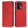 Per OPPO Reno13 Pro Custodia per telefono in pelle magnetica con effetto pelle con giunzione a diamante globale (rosso)