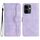 Per OPPO Reno13 F 4G / 5G Custodia in pelle con motivo a cuore (viola)