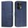 Per OPPO Reno13 Pro 5G Custodia per telefono in pelle con fibbia con texture di vitello con cuciture globali (blu)