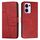 Per OPPO Reno13 F 5G / 4G Custodia per telefono in pelle con fibbia e texture in vitello con cuciture (rosso) Per OPPO Reno13 F 5G / 4G Custodia per telefono in pelle con fibbia e texture in vitello con cuciture (rosso)