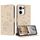 Per OPPO Reno13 5G Custodia in pelle per telefono con motivo a gattino in rilievo globale con cordino (beige) Per OPPO Reno13 5G Custodia in pelle per telefono con motivo a gattino in rilievo globale con cordino (beige)