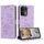 Per OPPO Reno13 Pro 5G Custodia in pelle per telefono con motivo a gattino in rilievo globale con cordino (viola) Per OPPO Reno13 Pro 5G Custodia in pelle per telefono con motivo a gattino in rilievo globale con cordino (viola)