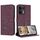 Per OPPO Reno13 Pro 5G Custodia in pelle con motivo a gattino in rilievo globale con cordino (rosso vino) Per OPPO Reno13 Pro 5G Custodia in pelle con motivo a gattino in rilievo globale con cordino (rosso vino)