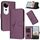 Per vivo S19 Pro Custodia per telefono in pelle con fibbia a motivo triangolare (viola scuro) Per vivo S19 Pro Custodia per telefono in pelle con fibbia a motivo triangolare (viola scuro)
