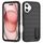Per iPhone 16 Defender Gen2 Custodia per telefono in silicone + PC resistente con supporto (nero)