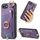 Per iPhone 16e Custodia per telefono con anello in pelle retrò con passante per appendere (viola) Per iPhone 16e Custodia per telefono con anello in pelle retrò con passante per appendere (viola)