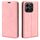 Custodia per telefono in pelle con ventosa magnetica retro-skin per Honor X6b (rosa) Custodia per telefono in pelle con ventosa magnetica retro-skin per Honor X6b (rosa)