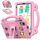 Per Alldocube iPlay 60 Mini Turbo 2024 Maniglia Cavalletto Bambini EVA Antiurto Custodia per Tablet (Rosa) Per Alldocube iPlay 60 Mini Turbo 2024 Maniglia Cavalletto Bambini EVA Antiurto Custodia per Tablet (Rosa)