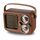 Retro multifunzionale radio altoparlante Bluetooth portatile audio decorazione ornamento (strisce orizzontali) Retro multifunzionale radio altoparlante Bluetooth portatile audio decorazione ornamento (strisce orizzontali)