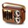 Retro multifunzionale radio altoparlante Bluetooth portatile audio decorazione ornamento (griglia verticale) Retro multifunzionale radio altoparlante Bluetooth portatile audio decorazione ornamento (griglia verticale)