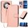 Per Honor X60 / X9c Smart YX0070 Custodia in pelle con fibbia in fibra di carbonio e cordino (rosa) Per Honor X60 / X9c Smart YX0070 Custodia in pelle con fibbia in fibra di carbonio e cordino (rosa)