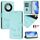Custodia per telefono in pelle con stampa RFID Smile Embossing per Honor X9c Smart 5G (verde menta) Custodia per telefono in pelle con stampa RFID Smile Embossing per Honor X9c Smart 5G (verde menta)
