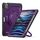 Per iPad Pro 11 2022 / Air 10.9 2022 Custodia per tablet ibrida a nido d'ape con supporto per maniglia e cinturino (viola) Per iPad Pro 11 2022 / Air 10.9 2022 Custodia per tablet ibrida a nido d'ape con supporto per maniglia e cinturino (viola)