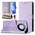 Custodia per telefono in pelle con stampa a nido d'ape RFID per Honor X9c Smart 5G (viola chiaro) Custodia per telefono in pelle con stampa a nido d'ape RFID per Honor X9c Smart 5G (viola chiaro)