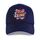 Berretto con fibbia in acciaio in poliestere e cotone stampato con alfabeto arancione, stampa su richiesta (blu navy) Berretto con fibbia in acciaio in poliestere e cotone stampato con alfabeto arancione, stampa su richiesta (blu navy)