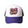 Cappello con visiera in spugna con stampa alfabeto arancione, stampa su richiesta (viola) Cappello con visiera in spugna con stampa alfabeto arancione, stampa su richiesta (viola)