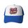 Cappello con visiera in spugna con stampa alfabeto arancione, stampa su richiesta (blu) Cappello con visiera in spugna con stampa alfabeto arancione, stampa su richiesta (blu)