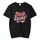 T-shirt girocollo a maniche corte in modal con stampa alfabeto arancione, stampa su richiesta, taglia: L (nero) T-shirt girocollo a maniche corte in modal con stampa alfabeto arancione, stampa su richiesta, taglia: L (nero)