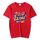 T-shirt girocollo a maniche corte in modal con stampa alfabeto arancione, stampa su richiesta, taglia: L (rosso) T-shirt girocollo a maniche corte in modal con stampa alfabeto arancione, stampa su richiesta, taglia: L (rosso)