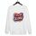 Felpa girocollo casual larga stampata con alfabeto arancione, stampa su richiesta, taglia: XS (bianco) Felpa girocollo casual larga stampata con alfabeto arancione, stampa su richiesta, taglia: XS (bianco)