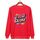 Felpa girocollo casual larga stampata con alfabeto arancione, stampa su richiesta, taglia: XXL (rosso) Felpa girocollo casual larga stampata con alfabeto arancione, stampa su richiesta, taglia: XXL (rosso)