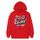 Felpa con cappuccio in pile stampato con alfabeto arancione, stampa su richiesta, taglia: XL (rosso) Felpa con cappuccio in pile stampato con alfabeto arancione, stampa su richiesta, taglia: XL (rosso)