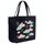 Borsa a mano in tela stampata con nuvole, stampa su richiesta, dimensioni: 35x45x15 cm (nero) Borsa a mano in tela stampata con nuvole, stampa su richiesta, dimensioni: 35x45x15 cm (nero)